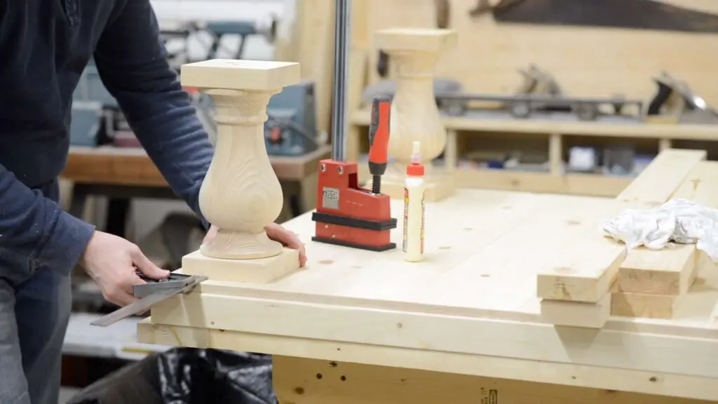 wooden balusters for coffee table