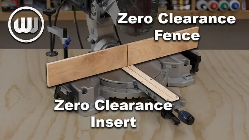 Miter Saw Upgrades – Zero Clearance Insert and Fence