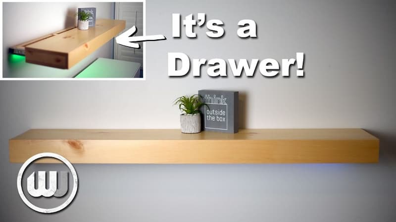 How to Make a Floating ShelfThat's Also a Hidden Drawer! - Out of the  Woodwork