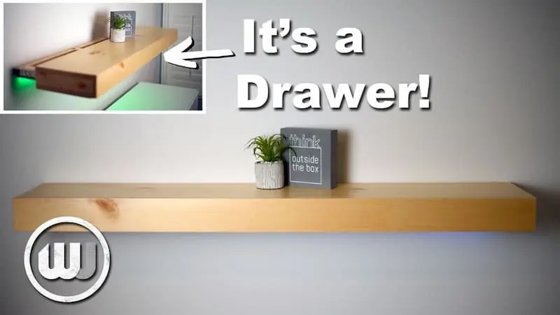 How to Make a Floating Shelf…That’s Also a Hidden Drawer!