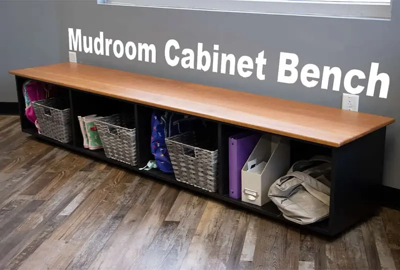 How to Make a Mudroom Cabinet Bench