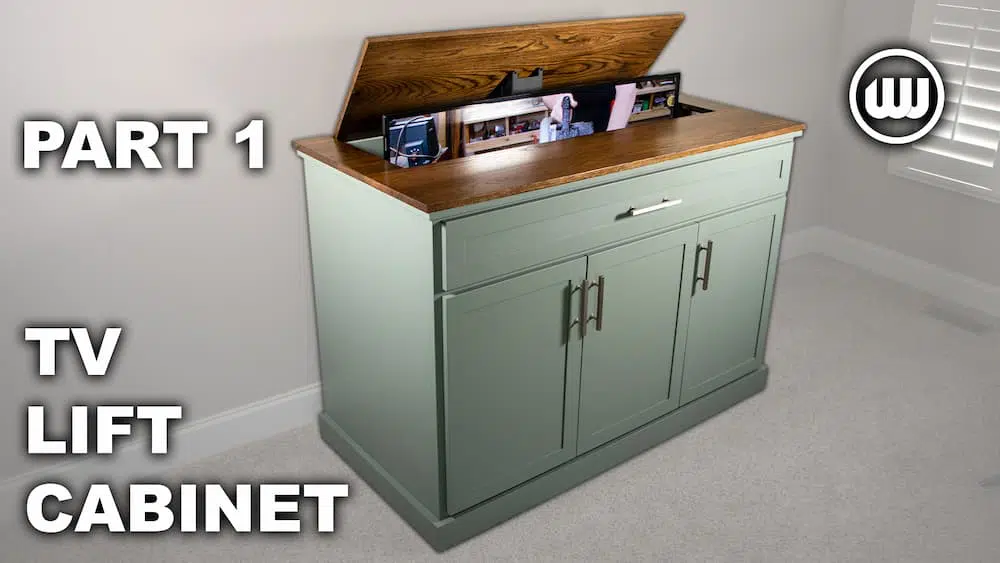 How to Build a TV Lift Cabinet – Part 1 | Beginner-Friendly Woodworking Project With a Free Plan